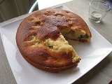 Photo de la recette Gâteau moelleux à la rhubarbe